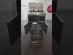 OFE-239L eléctrico dos ollas 3 cestas panel de pantalla táctil con sistema de filtro de aceite freidora