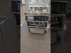 OFE-413L Professional Panel inteligente de pantalla táctil 4tanques 4cestas 28KW 304SUS Chips eléctricos Fritar abierto