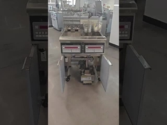 OFE-215 Dos ollas de fritar con cestas 15L*2 de pequeña capacidad 28kw ahorrar aceite freidora eléctrica abierta con filtro de aceite