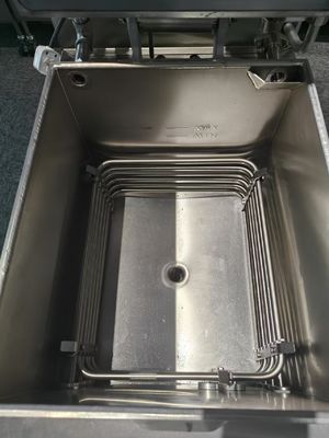 Panel eléctrico digital con sistema de filtro de aceite automático Fritar a presión de pollo