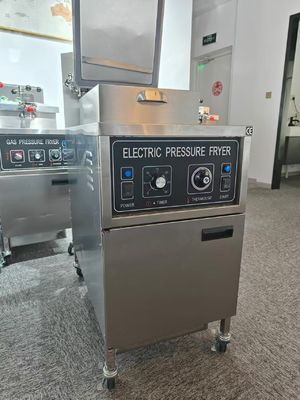 Panel mecánico eléctrico 25L sin filtración de aceite Fritería a presión de pollo
