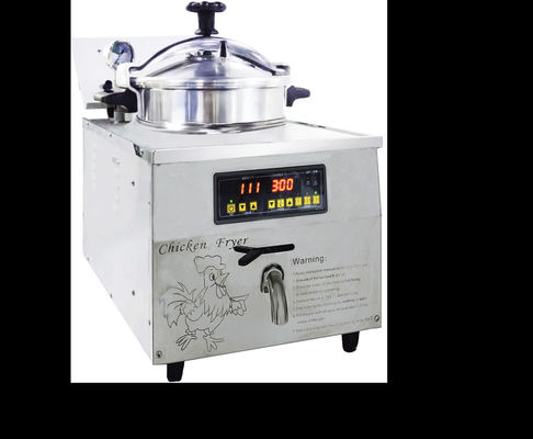 Panel digital 16L 3KW 220V/110V Fritaría de presión superior de pollo expreso
