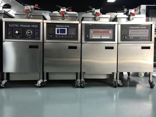 Panel LCD eléctrico comercial vertical con filtración Fritar a presión de pollo