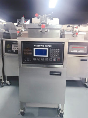 Panel LCD eléctrico comercial vertical con filtración Fritar a presión de pollo