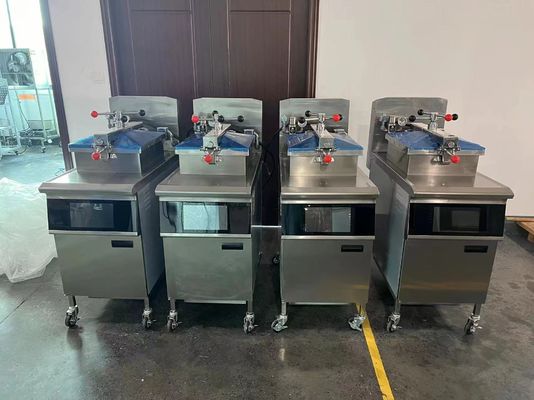 Panel táctil inteligente Fritar a presión eléctrico de pollo vertical con filtración