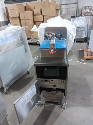 Panel táctil inteligente Fritar a presión eléctrico de pollo vertical con filtración