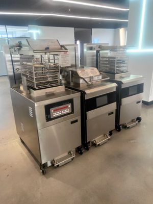 8HD eléctrico 17KW 380V 55L 5 bandeja de freír gran productividad freidora de pollo a presión