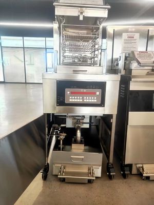 8HD eléctrico 17KW 380V 55L 5 bandeja de freír gran productividad freidora de pollo a presión