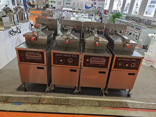Panel eléctrico digital 380V/220V Fritar a presión de pollo sin sistema de filtro de aceite