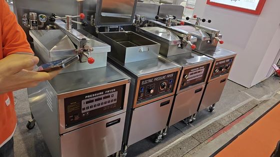 Panel eléctrico digital 380V/220V Fritar a presión de pollo sin sistema de filtro de aceite
