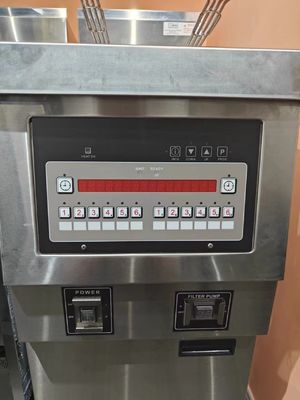 Panel de computadora eléctrica digital con filtración de aceite Una olla Dos cestas Abrir freidora