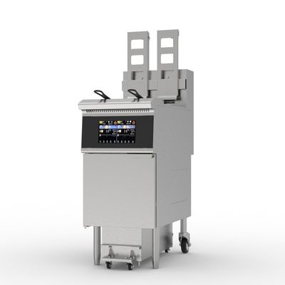 14.3kw de potencia pantalla táctil panel inteligente 380V / 50hz ~ 60hz con filtro de aceite freidora eléctrica comercial abierta