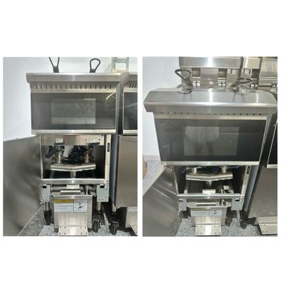 14.3kw de potencia pantalla táctil panel inteligente 380V / 50hz ~ 60hz con filtro de aceite freidora eléctrica comercial abierta