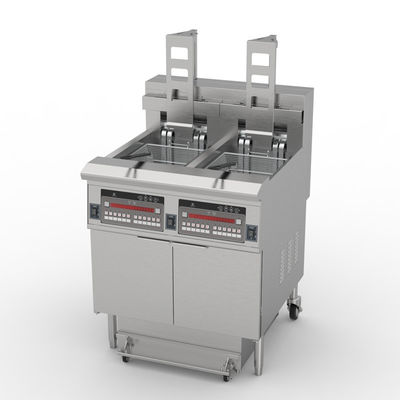 Cnix Máquina de freír eléctrica abierta de alto rendimiento estilo KFC