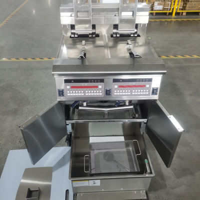 Cnix Máquina de freír eléctrica abierta de alto rendimiento estilo KFC