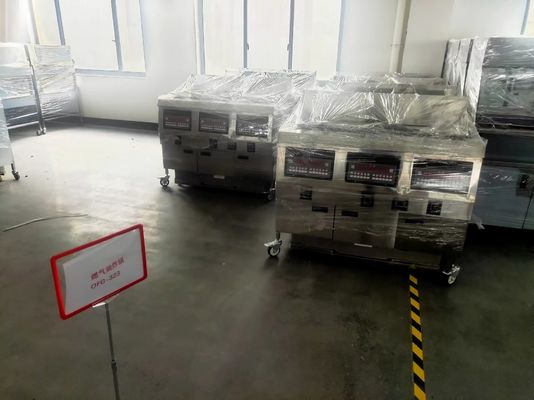 Panel de computadora digital Tres ollas Seis cestas Abrir freidora profunda con filtración