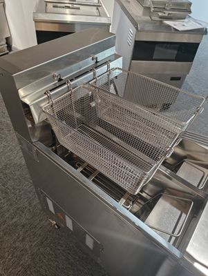 Dos ollas dos cestas 13L*2 de pequeña capacidad ahorrar aceite freidora eléctrica abierta con filtración de aceite