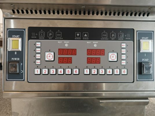 Dos ollas dos cestas 13L*2 de pequeña capacidad ahorrar aceite freidora eléctrica abierta con filtración de aceite