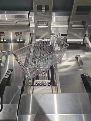 Elevador automático Dos macetas Dos cestas 13L * 2 Capacidad con filtración de aceite Chips eléctricos Aceite Fritar abierto