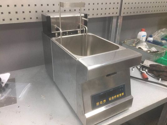 8L de estilo de mesa de arriba auto elevador 3KW eléctrico digital abierto freidora profunda
