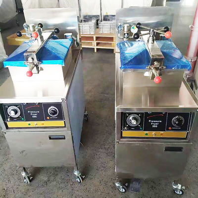 Panel mecánico 304 SUS Fritar de pollo a presión con filtración de aceite