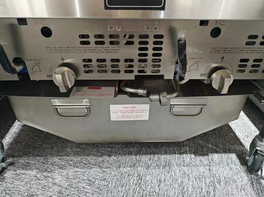 Panel de computadora digital 220V Dos ollas Cuatro cestas Abrir freidora profunda con filtración