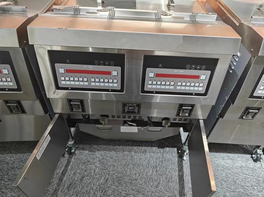 Dos ollas Cuatro cestas GAS Abierto Comercial Deep Deep Chip Eléctrico y Fritar profundo de gas