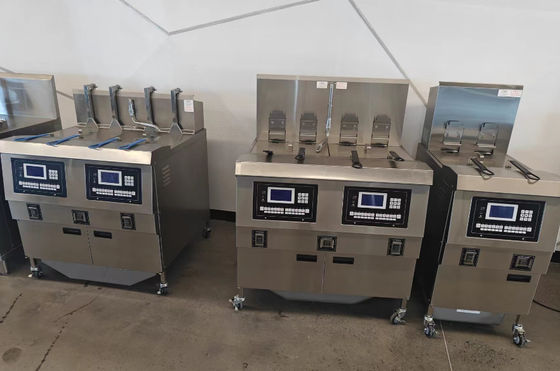 304SUS Chips de gas freidora comercial abierta de aceite profundo