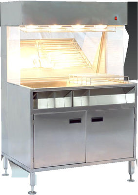 60cm de ancho las papas fritas Chips Display más caliente Material 304SUS