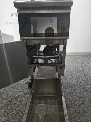 14.3kw 380V pantalla táctil panel inteligente con sistema de filtro de aceite freidora eléctrica abierta