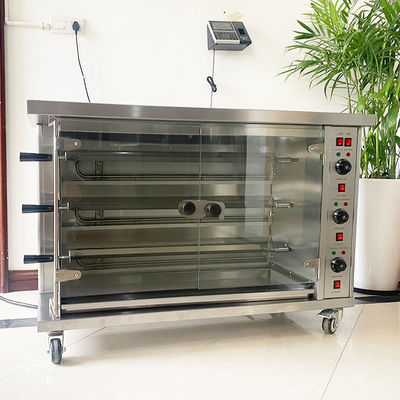 Máquina de asado de pollo eléctrica y de gas