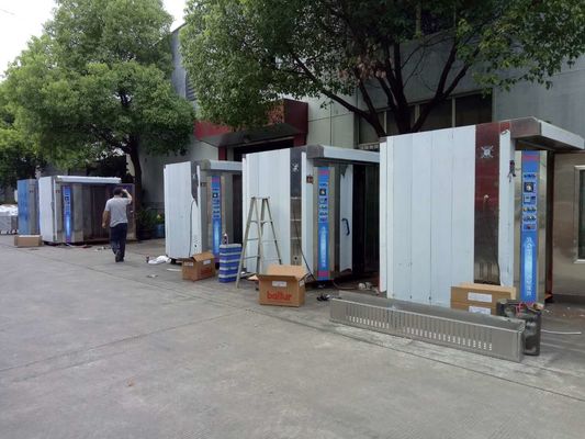 Gas eléctrico Diesel Oil 380V/220V 32 bandejas Panadería Horno rotativo con bandejas y carretillas