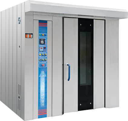 Gas eléctrico Diesel Oil 380V/220V 32 bandejas Panadería Horno rotativo con bandejas y carretillas