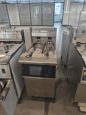 14.3kw de potencia pantalla táctil panel inteligente eléctrico máquina de freír fichas abiertas