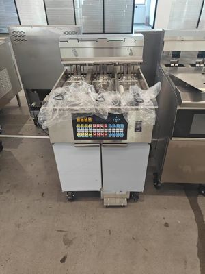 Panel de computadora digital 3 macetas 3 cestas 21KW Fritar de papas eléctricas abiertas