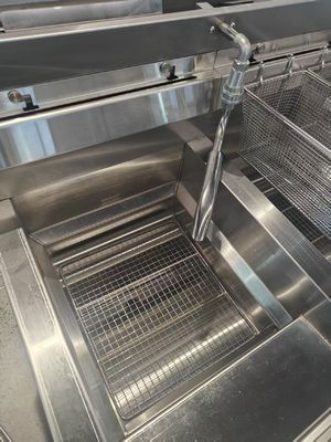 Máquina de freír profunda 2 Pot Gas Chips Aceite Fritar abierto