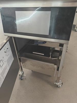 Panel táctil inteligente 304SUS Fabricante Fritar a presión para pollo vertical a gas/fritar a presión para pollo kfc/precio de la freidora industrial a presión/