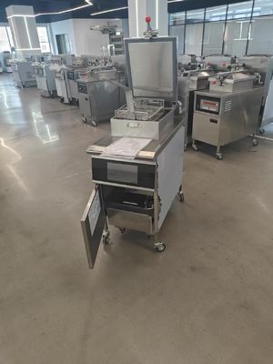Panel táctil inteligente 304SUS Fabricante Fritar a presión para pollo vertical a gas/fritar a presión para pollo kfc/precio de la freidora industrial a presión/