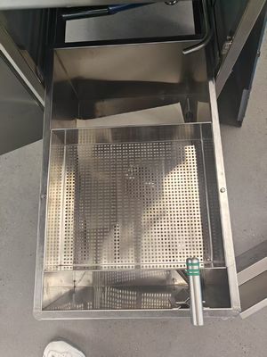 Panel táctil inteligente 304SUS Fabricante Fritar a presión para pollo vertical a gas/fritar a presión para pollo kfc/precio de la freidora industrial a presión/