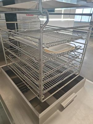 Panel táctil eléctrico inteligente de 8HD 55L 5 bandeja de freír Gran productividad 17KW Freidora abierta