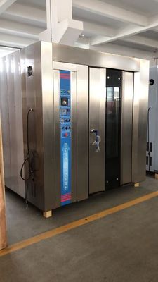 Gas diesel eléctrico de ahorro de energía 32 bandejas Panadería Horno rotativo