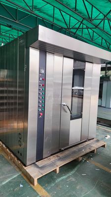 Gas diesel eléctrico de ahorro de energía 32 bandejas Panadería Horno rotativo