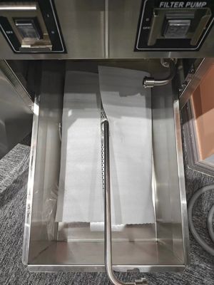Commercial Chips abre freidora con teclado de acceso directo panel LCD