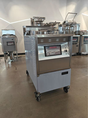 6HD eléctrico 12KW 380V 28L 6 bandeja de freír gran productividad redonda freidora de pollo a presión