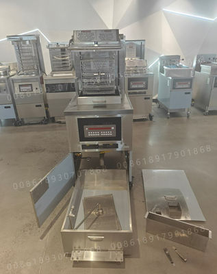 8HD Gas 220V 55L 5 bandeja de freír de alta productividad freidora de pollo a presión