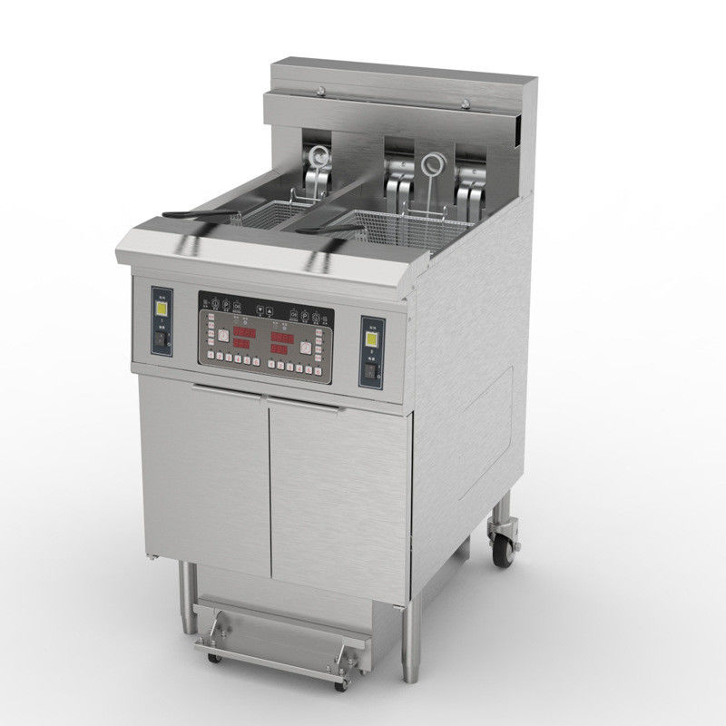 eléctrico dos ollas 3 cestas 21.5L+11.6L con el sistema de filtro de aceite las fichas abiertas freidora