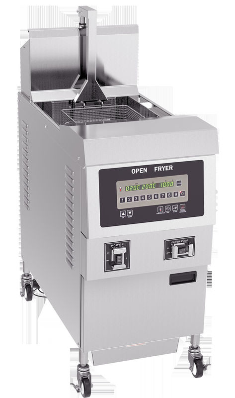Calentamiento rápido 304SUS 13.5kw Automático elevador tecnología avanzada eléctrica chips comerciales freidora abierta