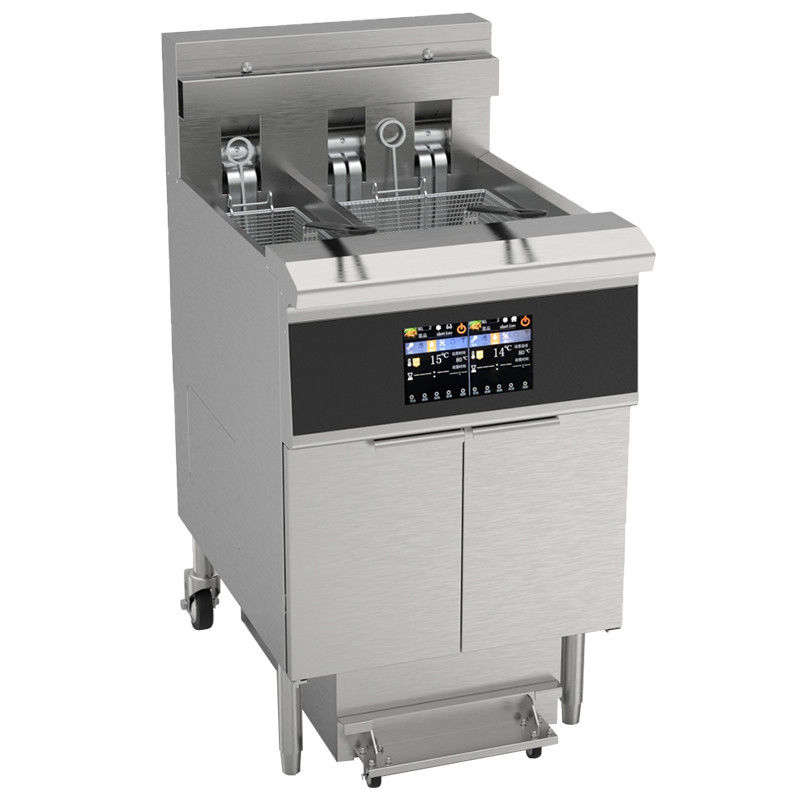 Panel táctil inteligente 21.4KW 380V con certificación CE con filtración de aceite Fritar eléctrico abierto