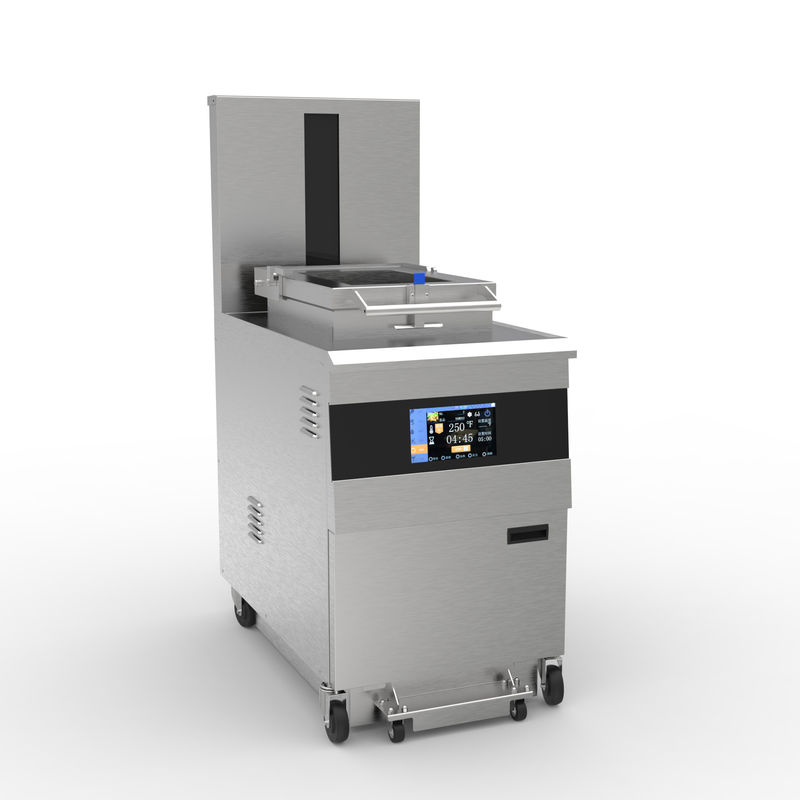 OFE-2000 8HD Panel táctil eléctrico inteligente 55L 5 bandeja de freír Gran productividad 17KW Freidora profunda abierta
