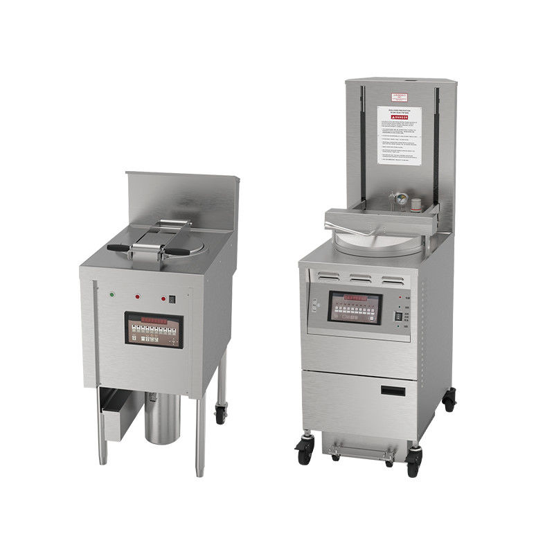 6HD eléctrico 12KW 380V 28L 6 bandeja de freír gran productividad redonda freidora de pollo a presión